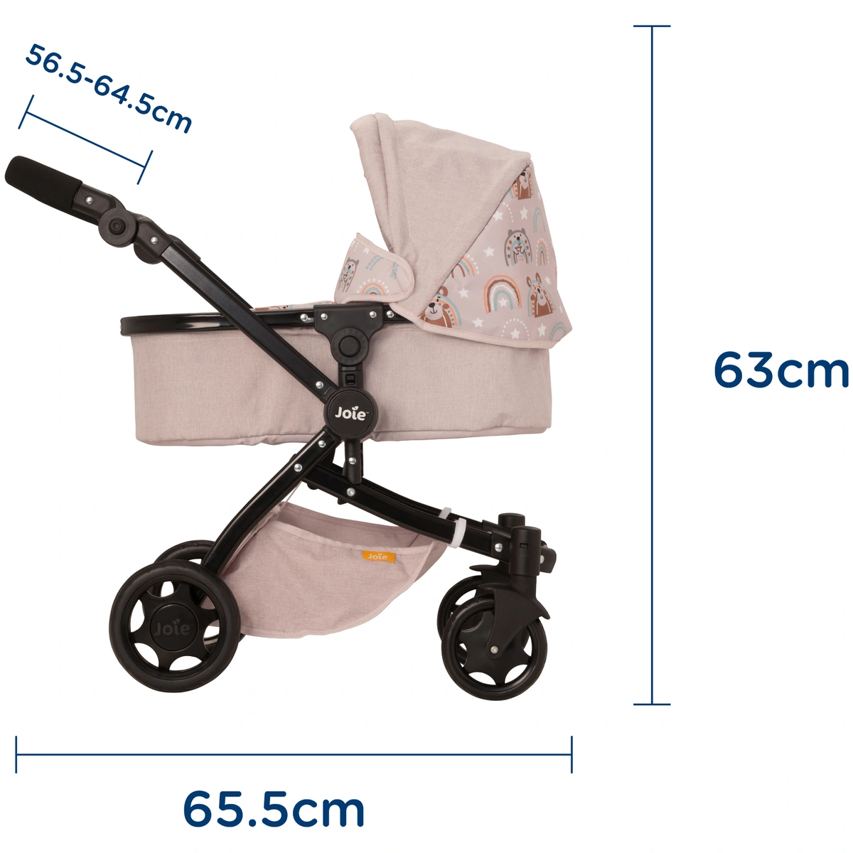 Joie Junior Chrome 3-in-1 Dolls Pram