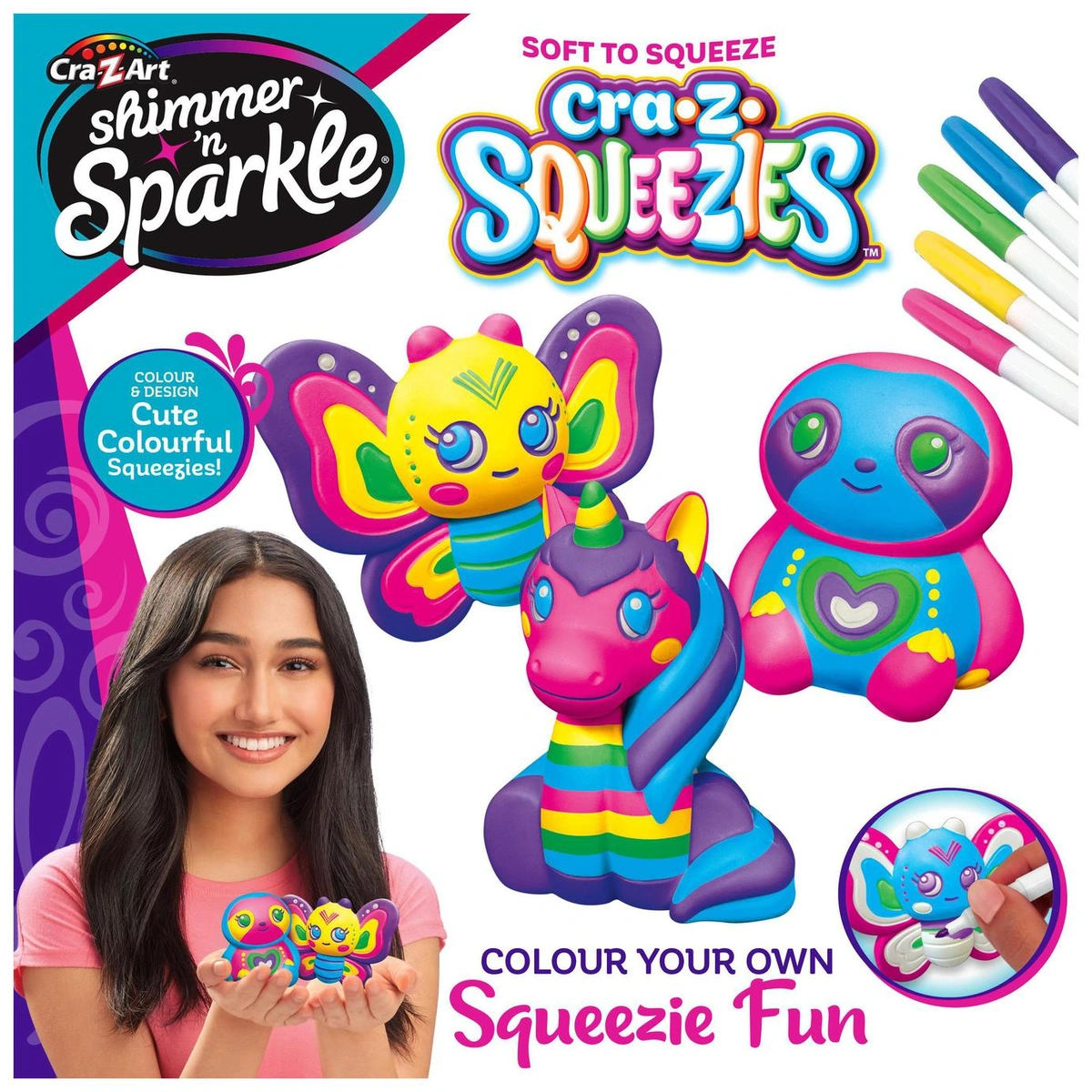 Shimmer N Sparkle Cra Z Squeezies SuperTip Markers