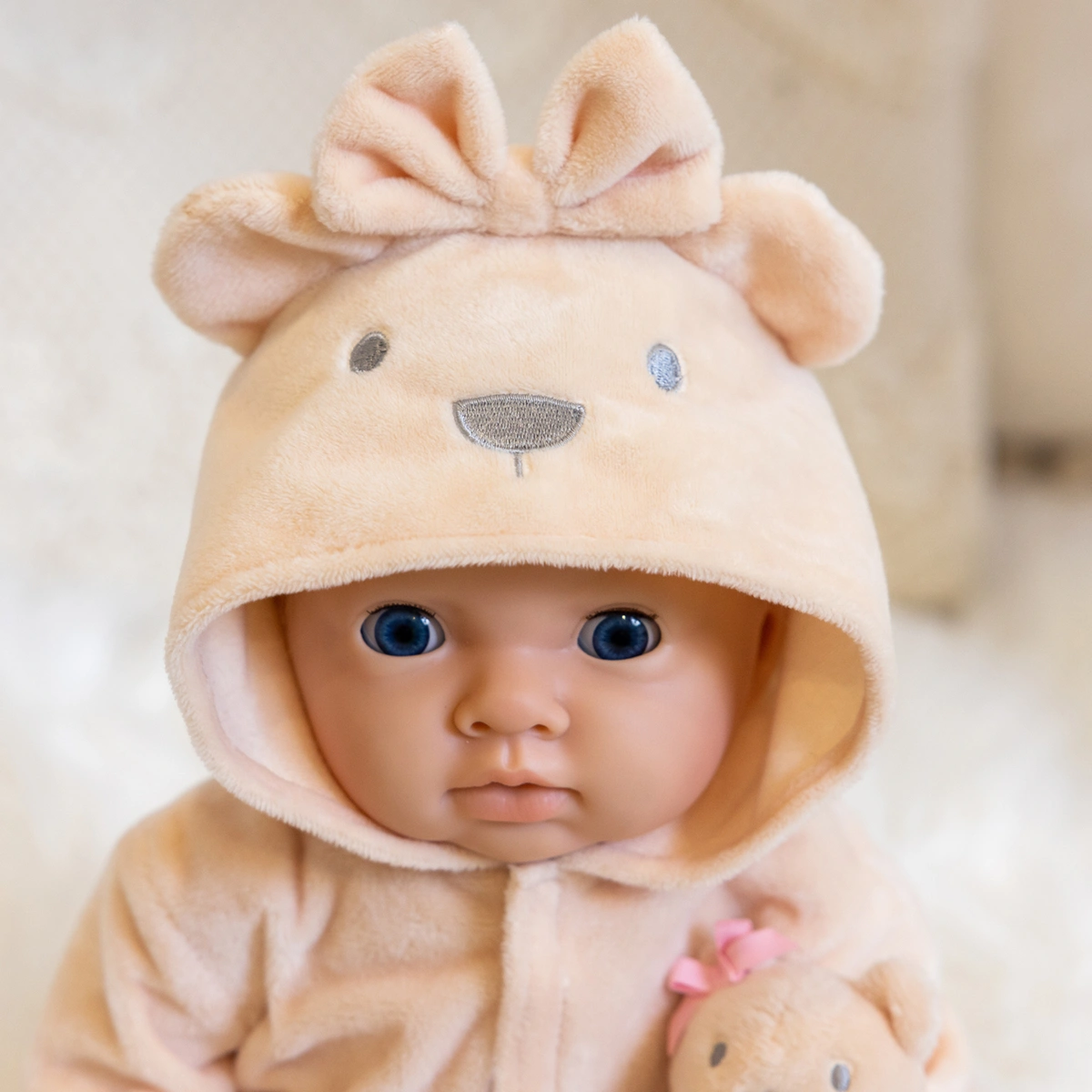 Tiny Treasures Baby Doll Teddy Bumper Outfit Set