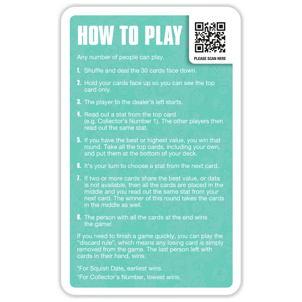Squishmallows Top Trumps Card Game