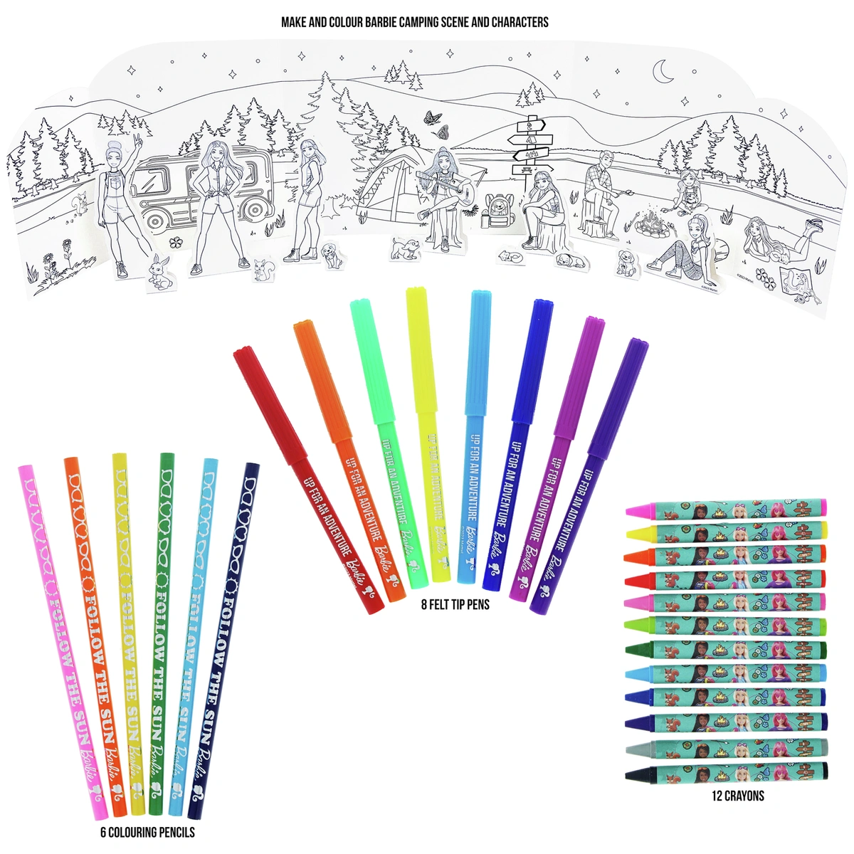 Barbie Activity Colouring Set