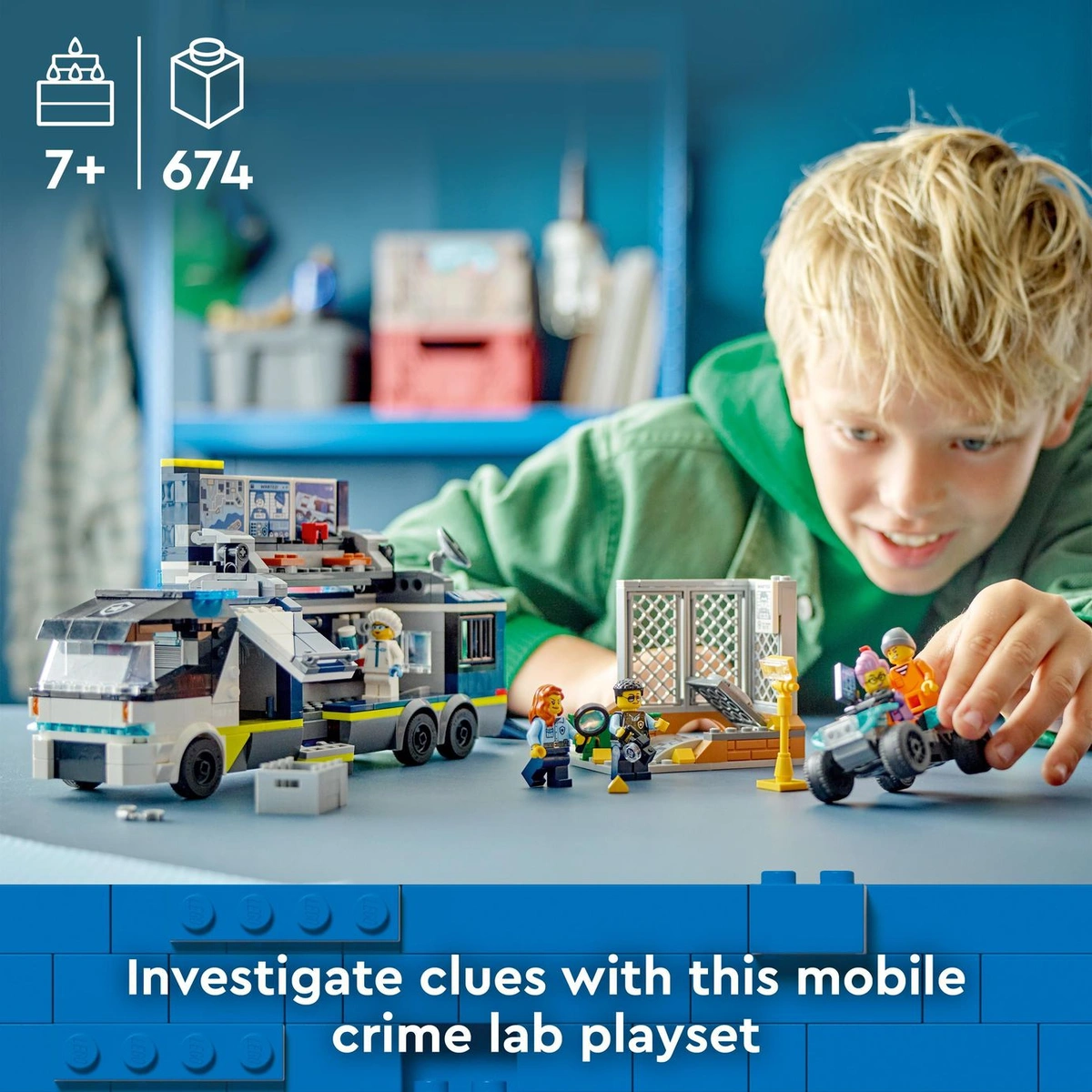 LEGO City Police Mobile Crime Lab Truck Toy Set 60418