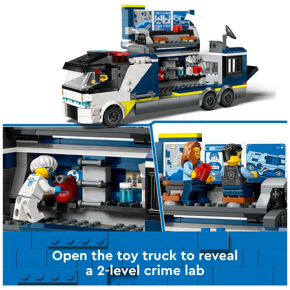 LEGO City Police Mobile Crime Lab Truck Toy Set 60418