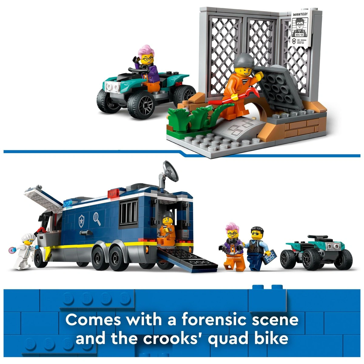 LEGO City Police Mobile Crime Lab Truck Toy Set 60418