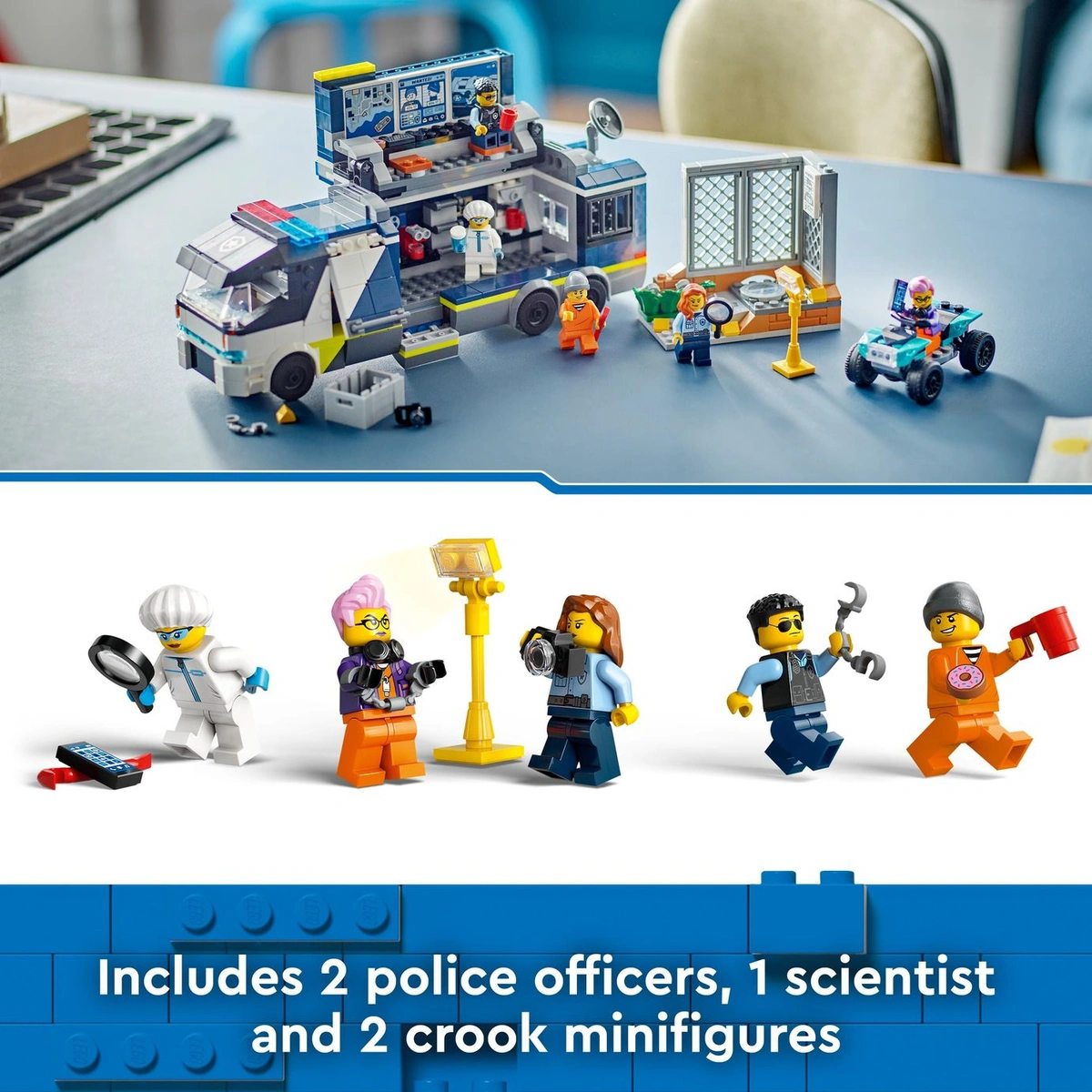 LEGO City Police Mobile Crime Lab Truck Toy Set 60418
