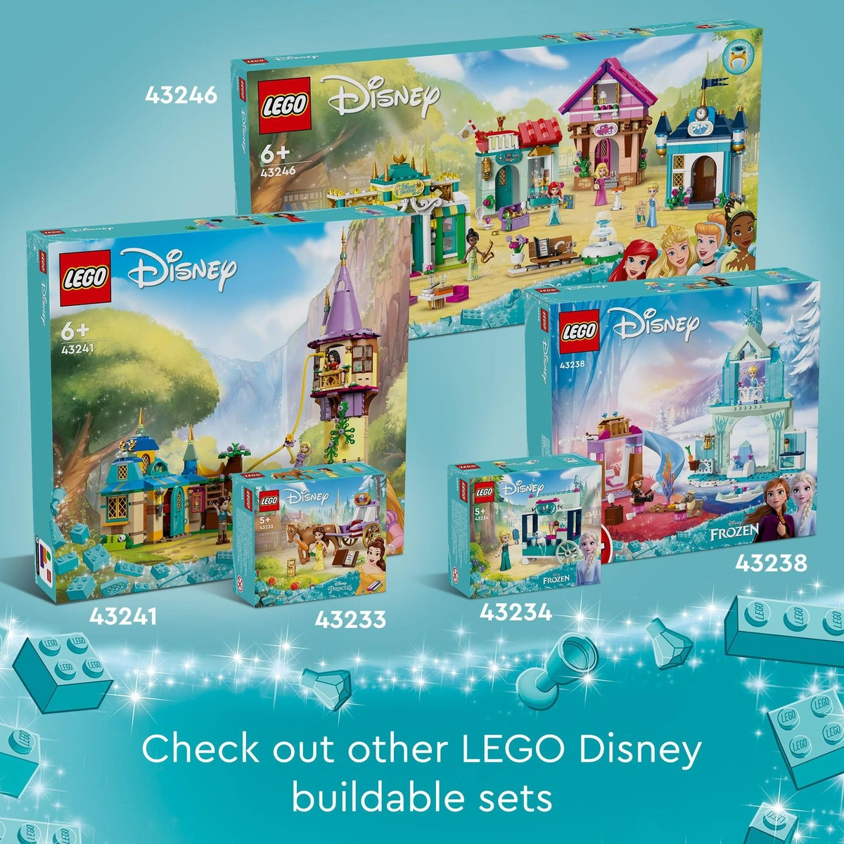 LEGO Disney Princess Elsa's Frozen Castle Toy 43238
