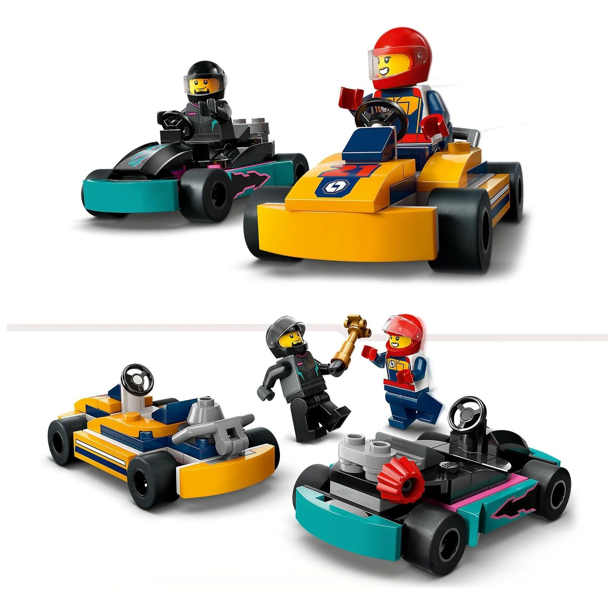 LEGO City Go-Karts and Race Drivers Vehicle Toys Set 60400