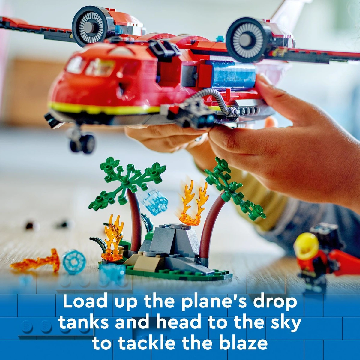 LEGO City Fire Rescue Plane Toy for Kids Aged 6 Plus 60413