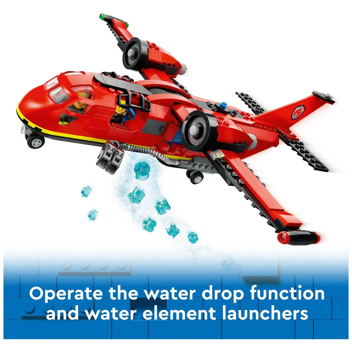LEGO City Fire Rescue Plane Toy for Kids Aged 6 Plus 60413