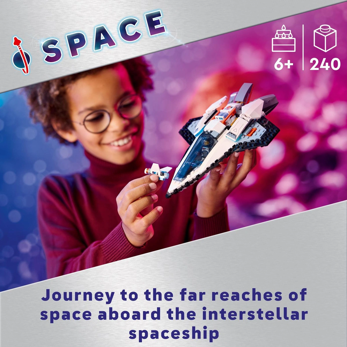 LEGO City Interstellar Spaceship Outer Space Toy Set 60430