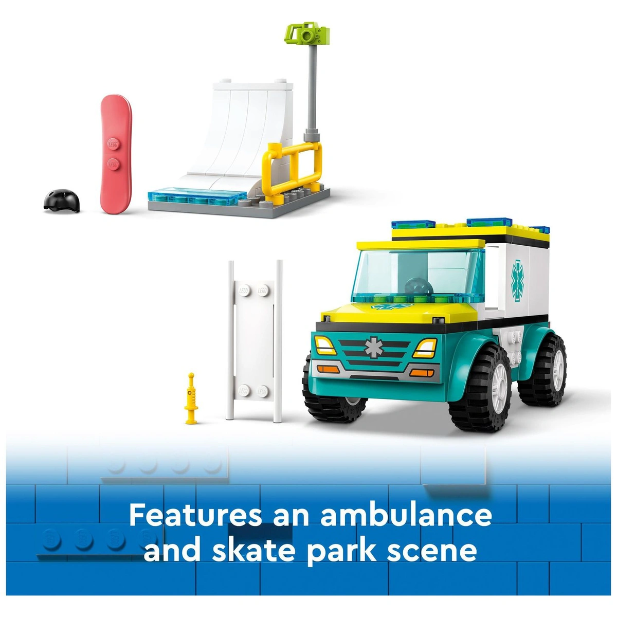 LEGO City Emergency Ambulance and Snowboarder Toys 60403