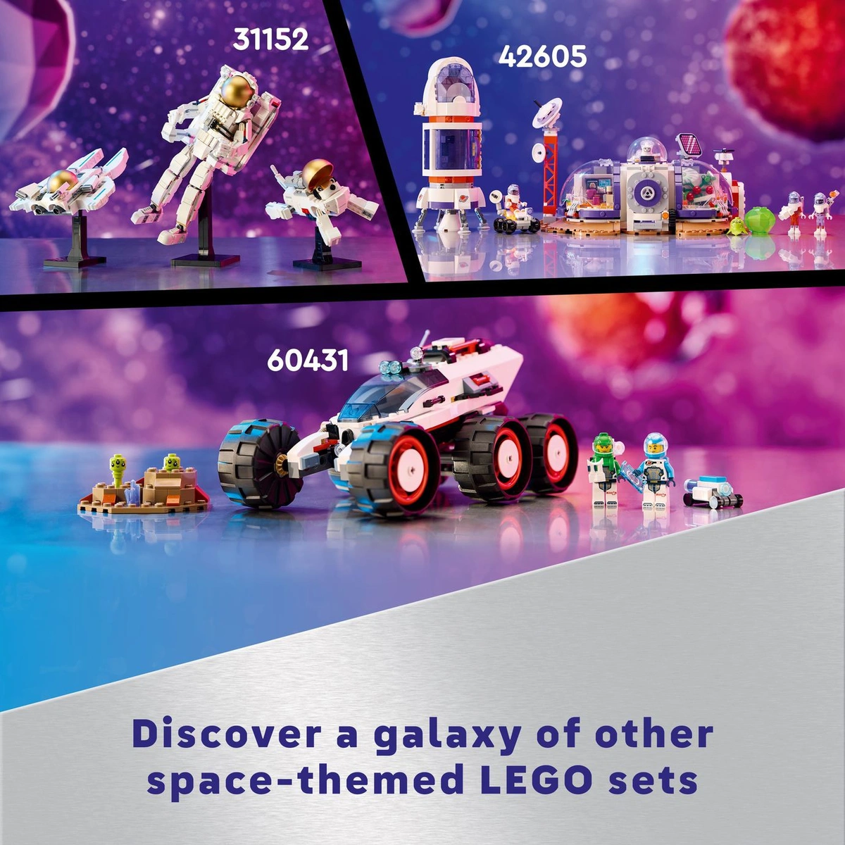 LEGO City Space Explorer Rover and Alien Life Toy Set 60431