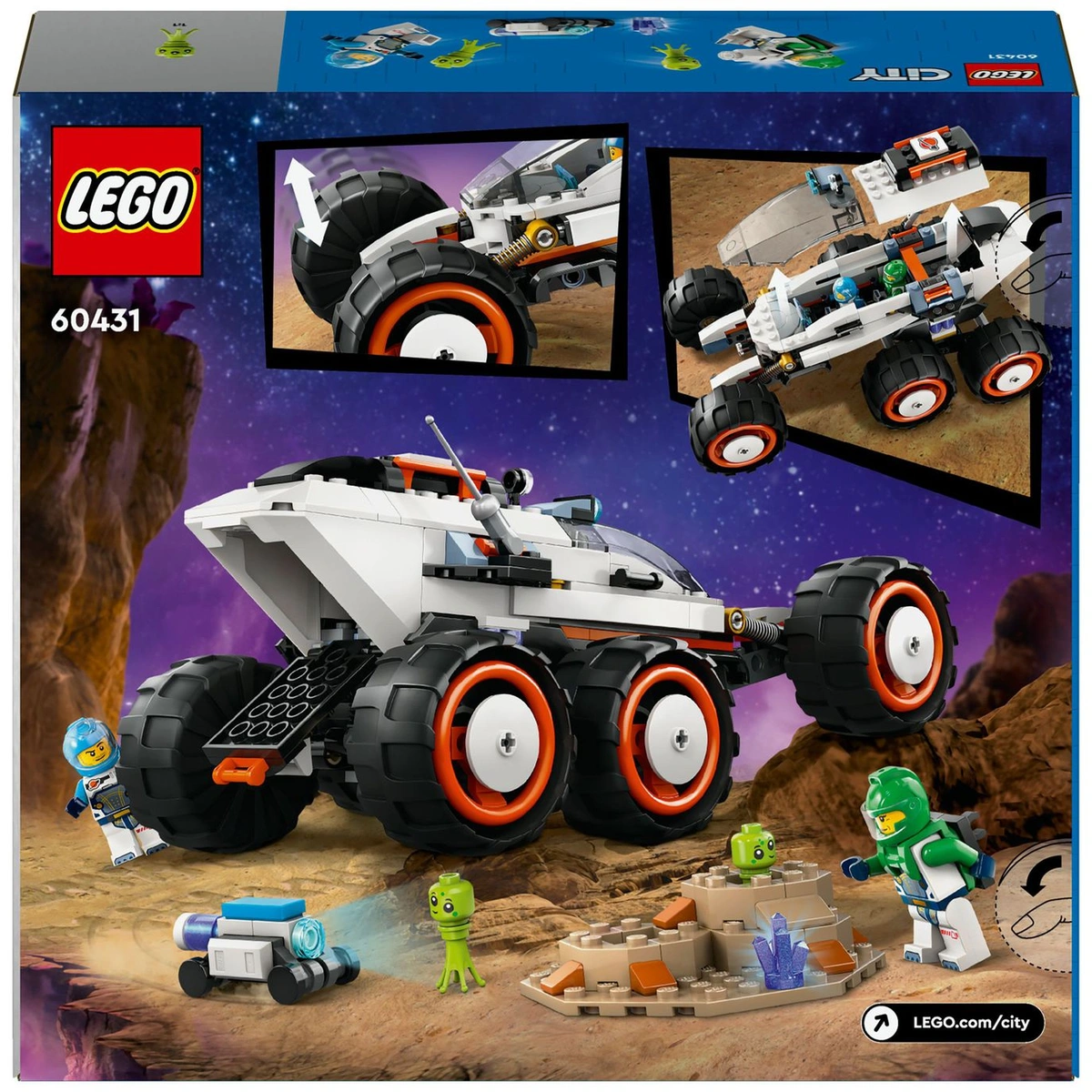 LEGO City Space Explorer Rover and Alien Life Toy Set 60431