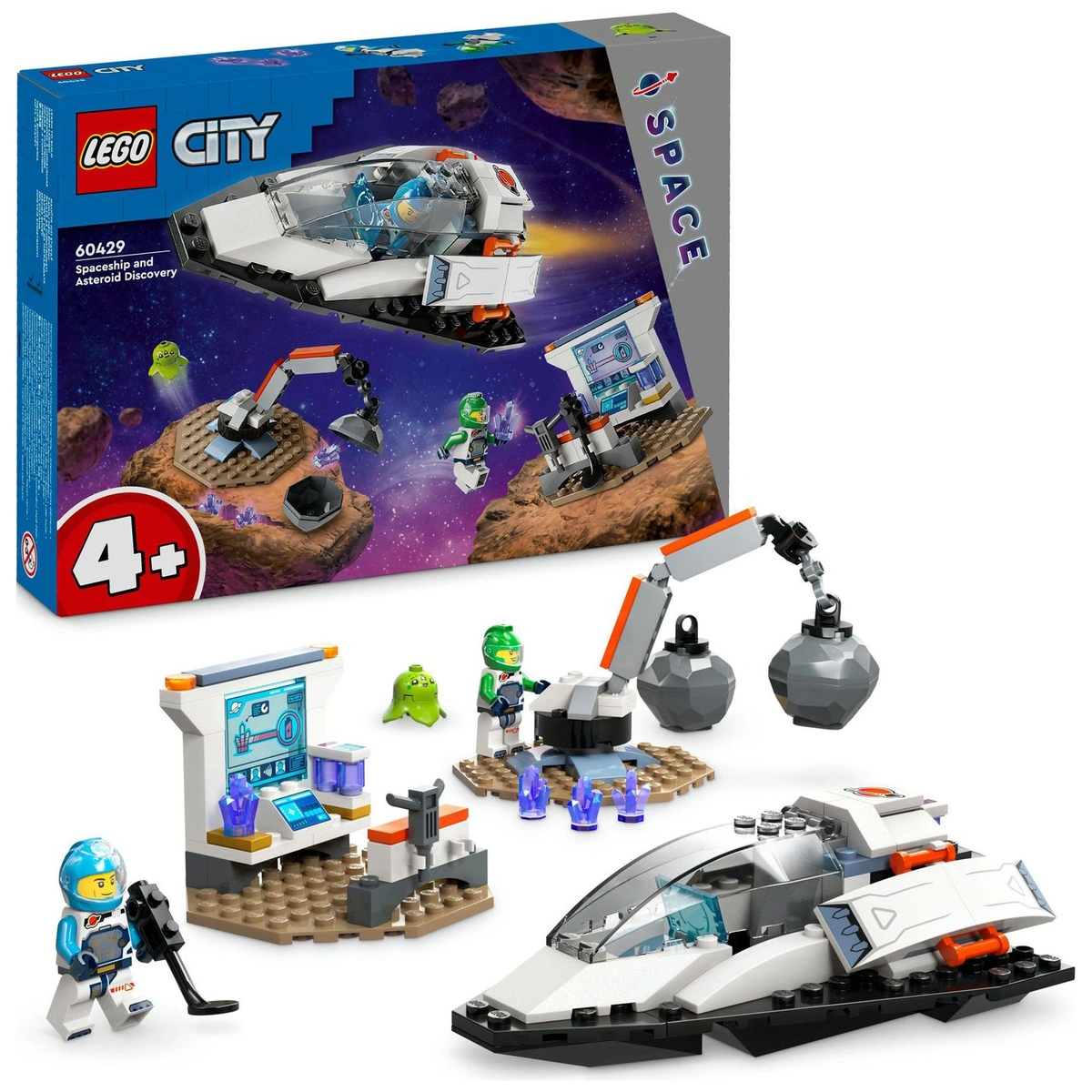 LEGO City Spaceship and Asteroid Discovery Space Toys 60429