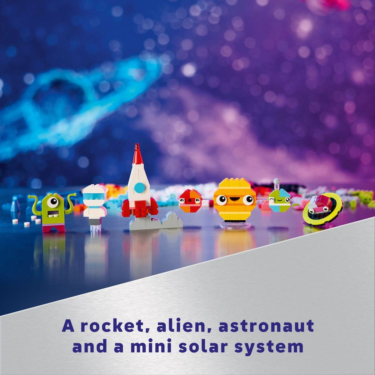 LEGO Classic Creative Space Planets with Toy Rocket 11037