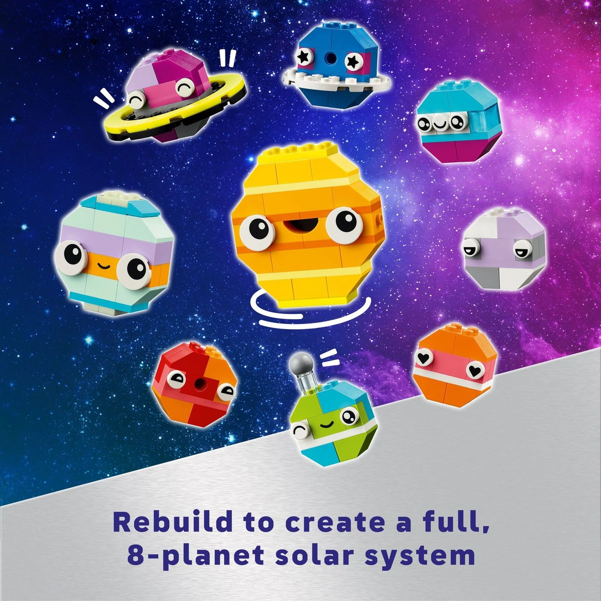 LEGO Classic Creative Space Planets with Toy Rocket 11037