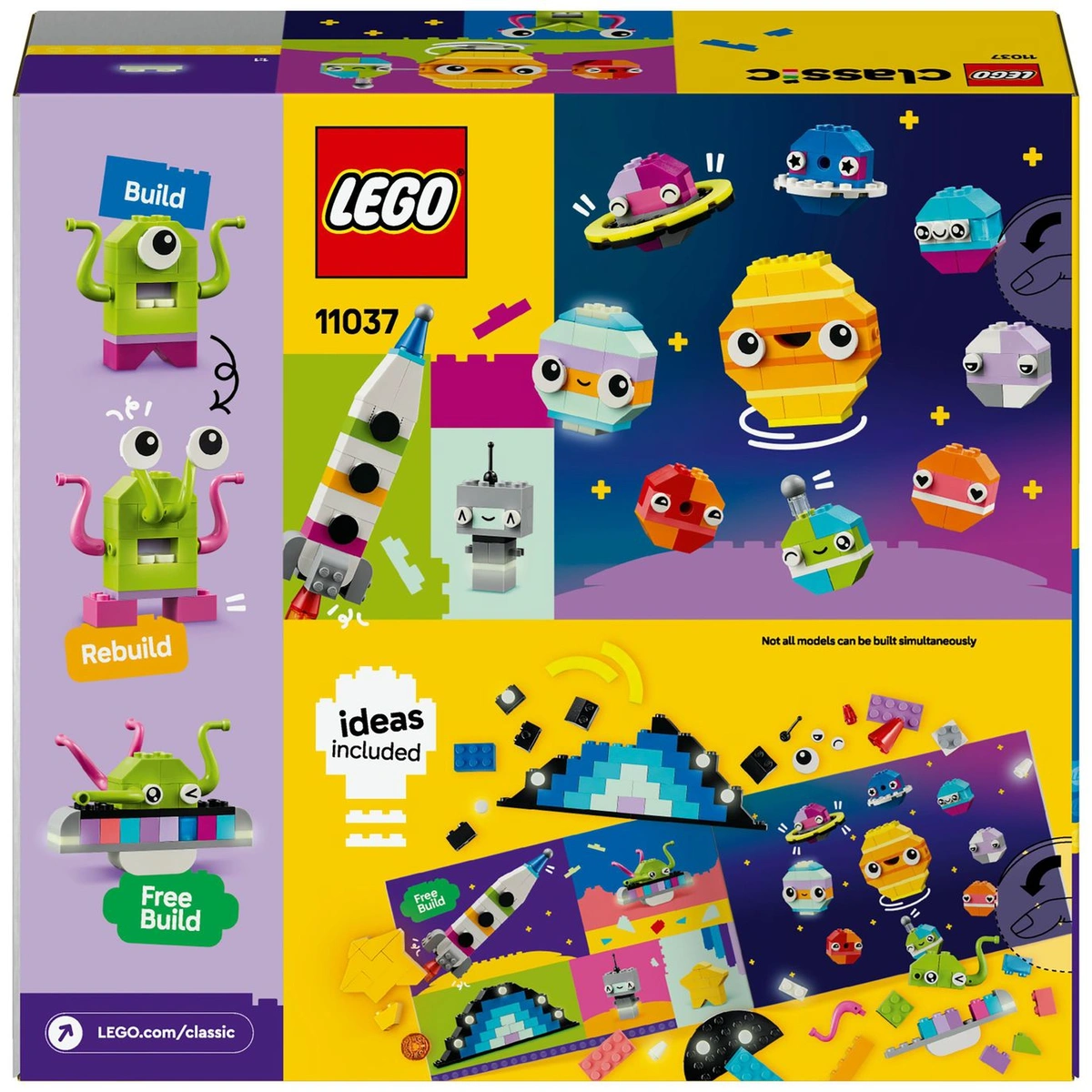 LEGO Classic Creative Space Planets with Toy Rocket 11037