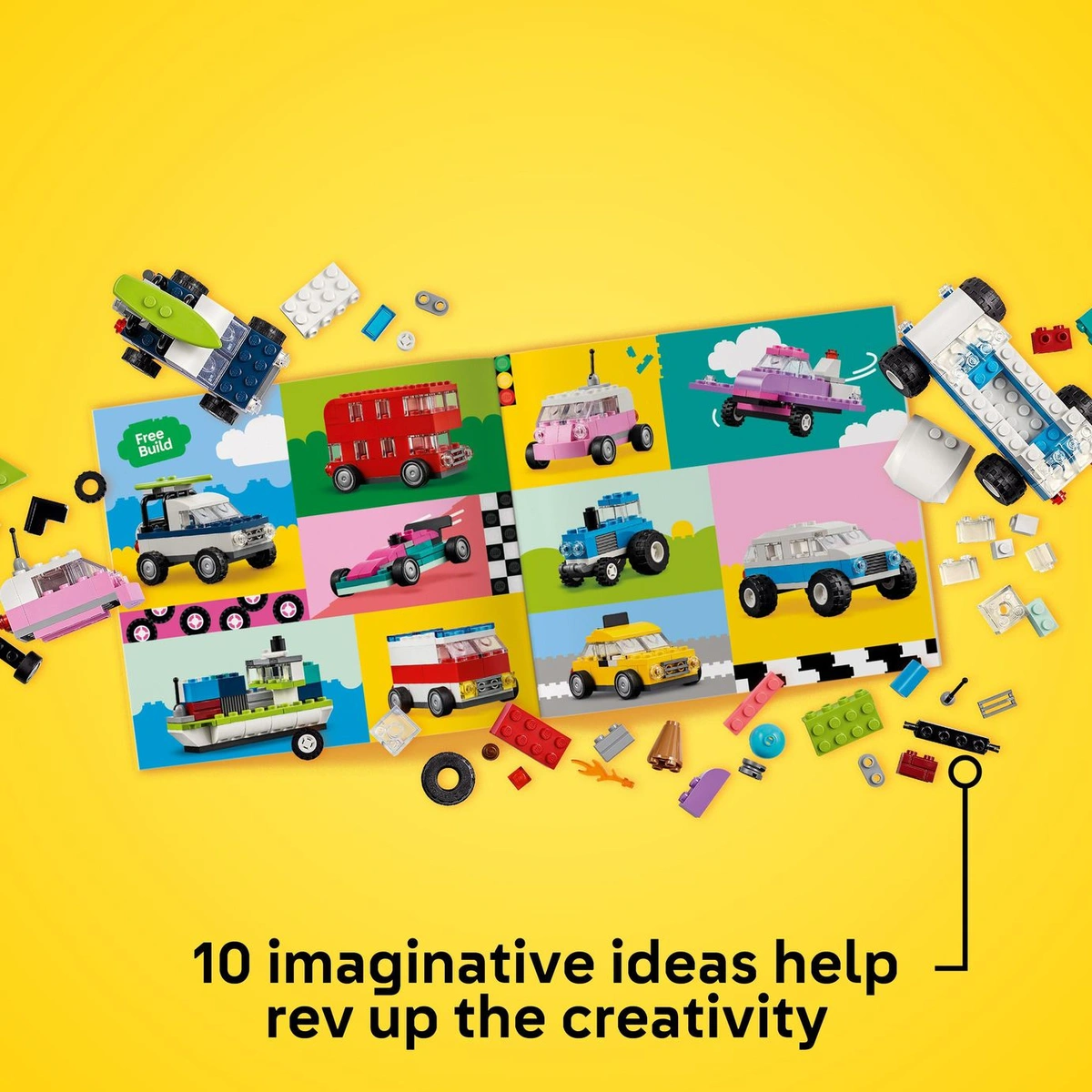 LEGO Classic Creative Vehicles with Car and Truck Toys 11036