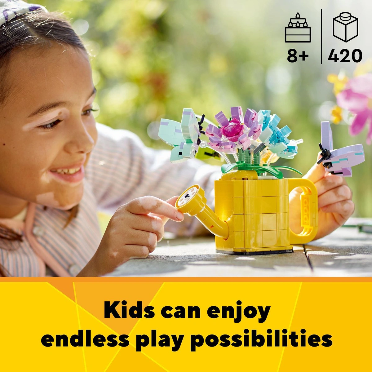 LEGO Creator 3in1 Flowers in Watering Can Nature Toys 31149