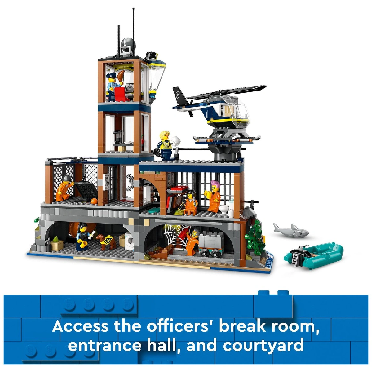 LEGO City Police Prison Island with Helicopter Toy 60419