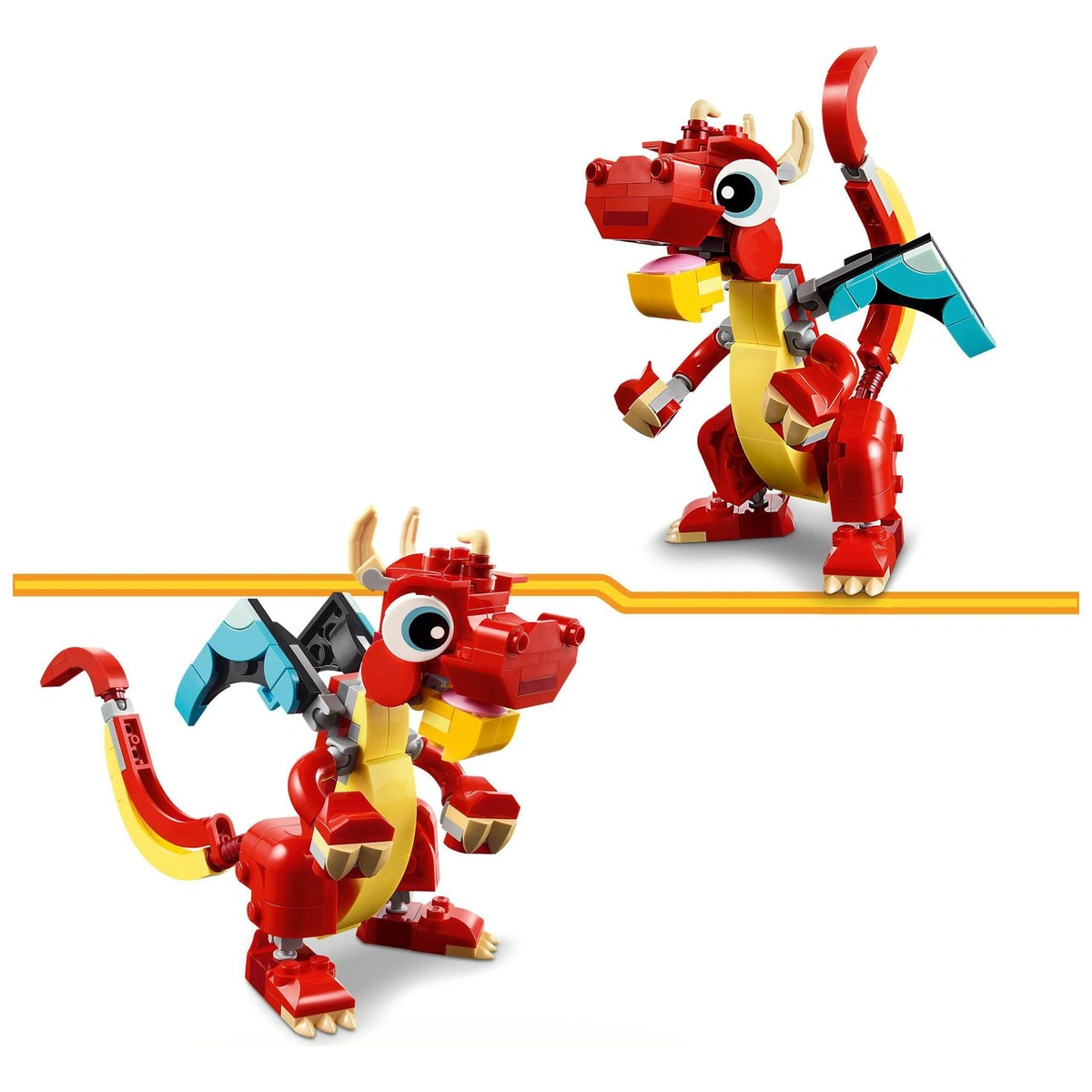 LEGO Creator 3in1 Red Dragon Toy with Animal Figures 31145