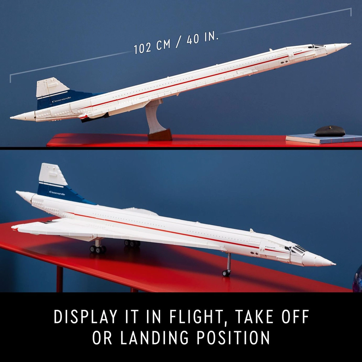 LEGO Icons Concorde Iconic Model Plane Set for Adults 10318