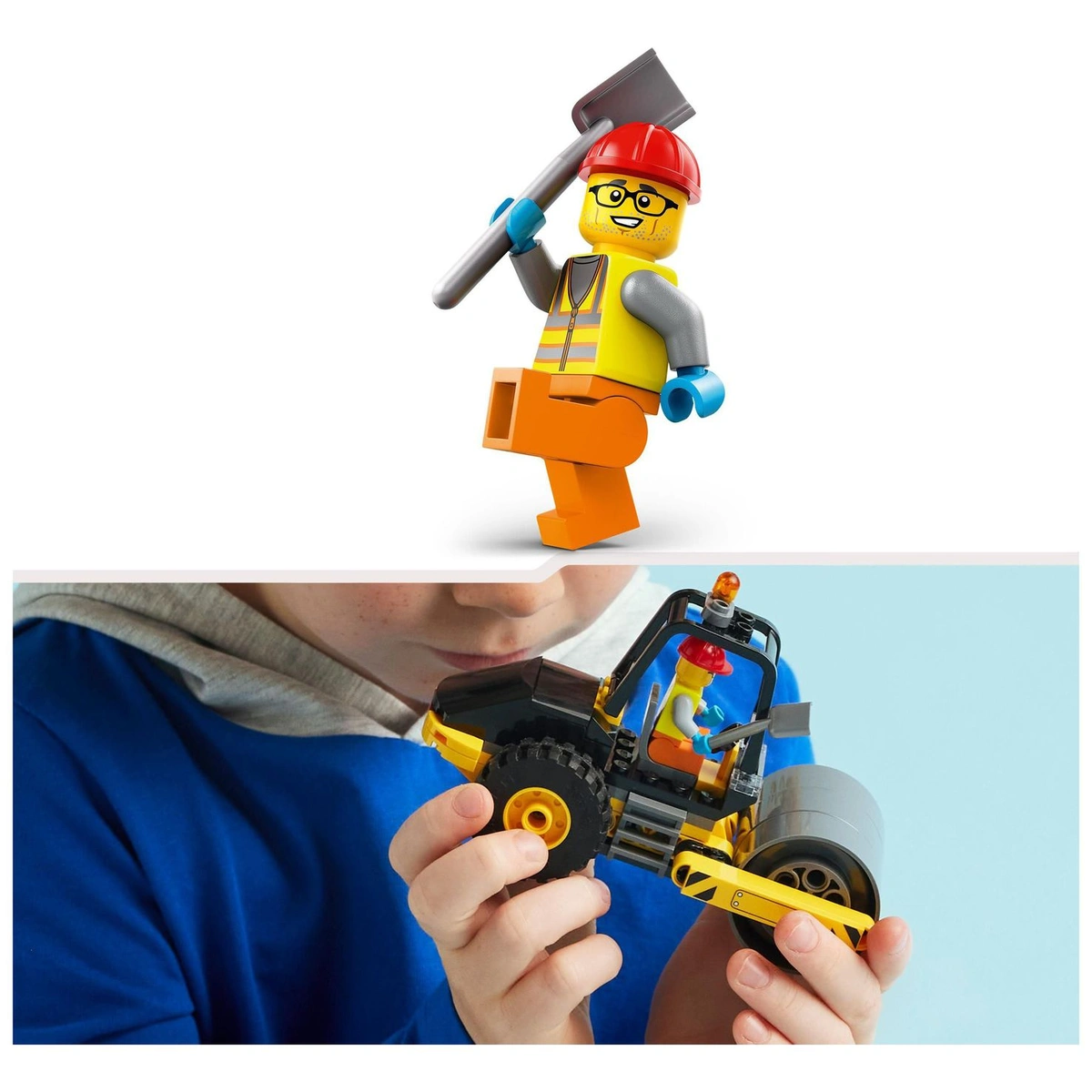 LEGO City Construction Steamroller Vehicle Toy Playset 60401