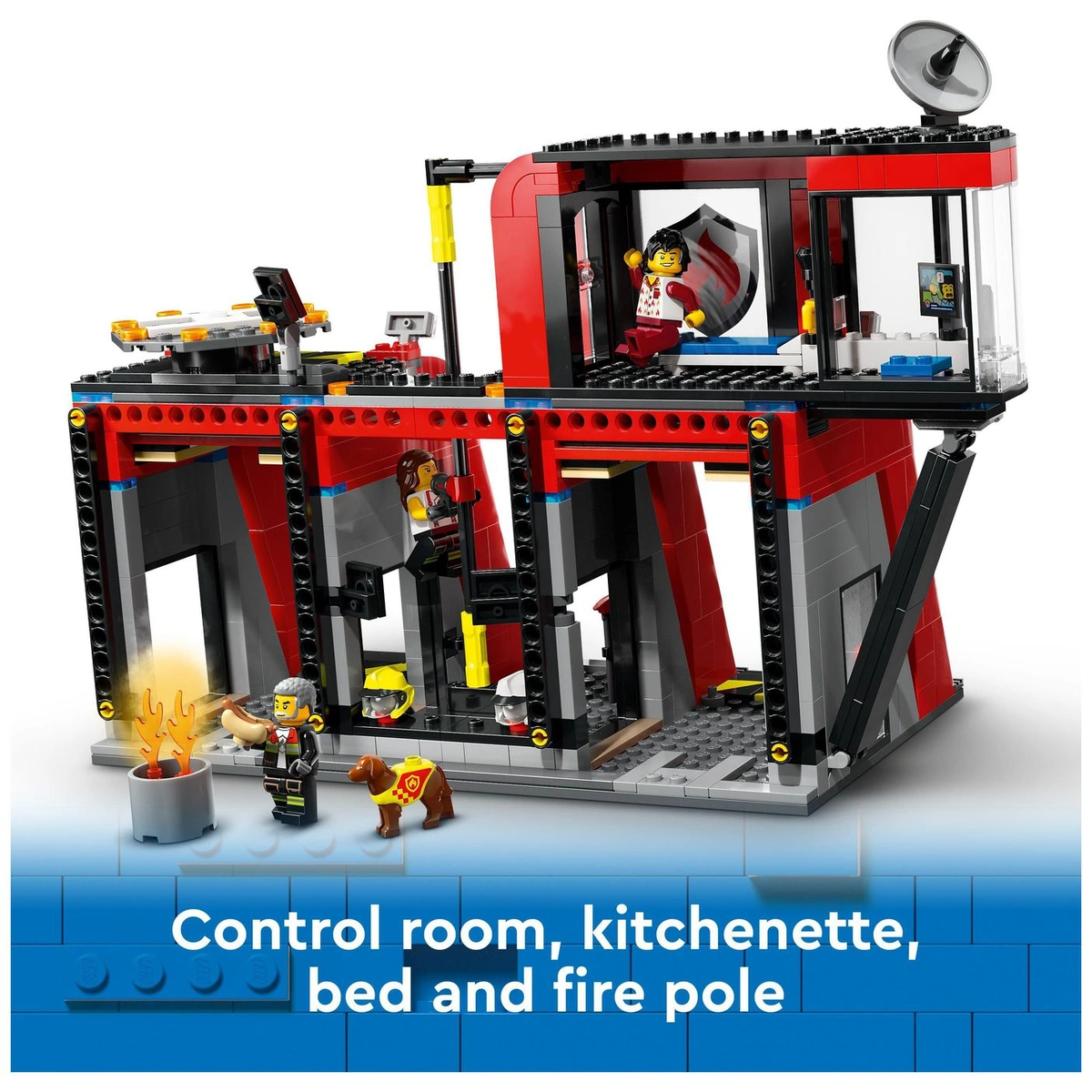 LEGO City Fire Station with Fire Engine Toy Playset 60414