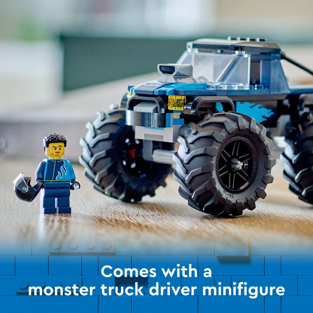 LEGO City Blue Monster Truck Toy Vehicle Playset 60402