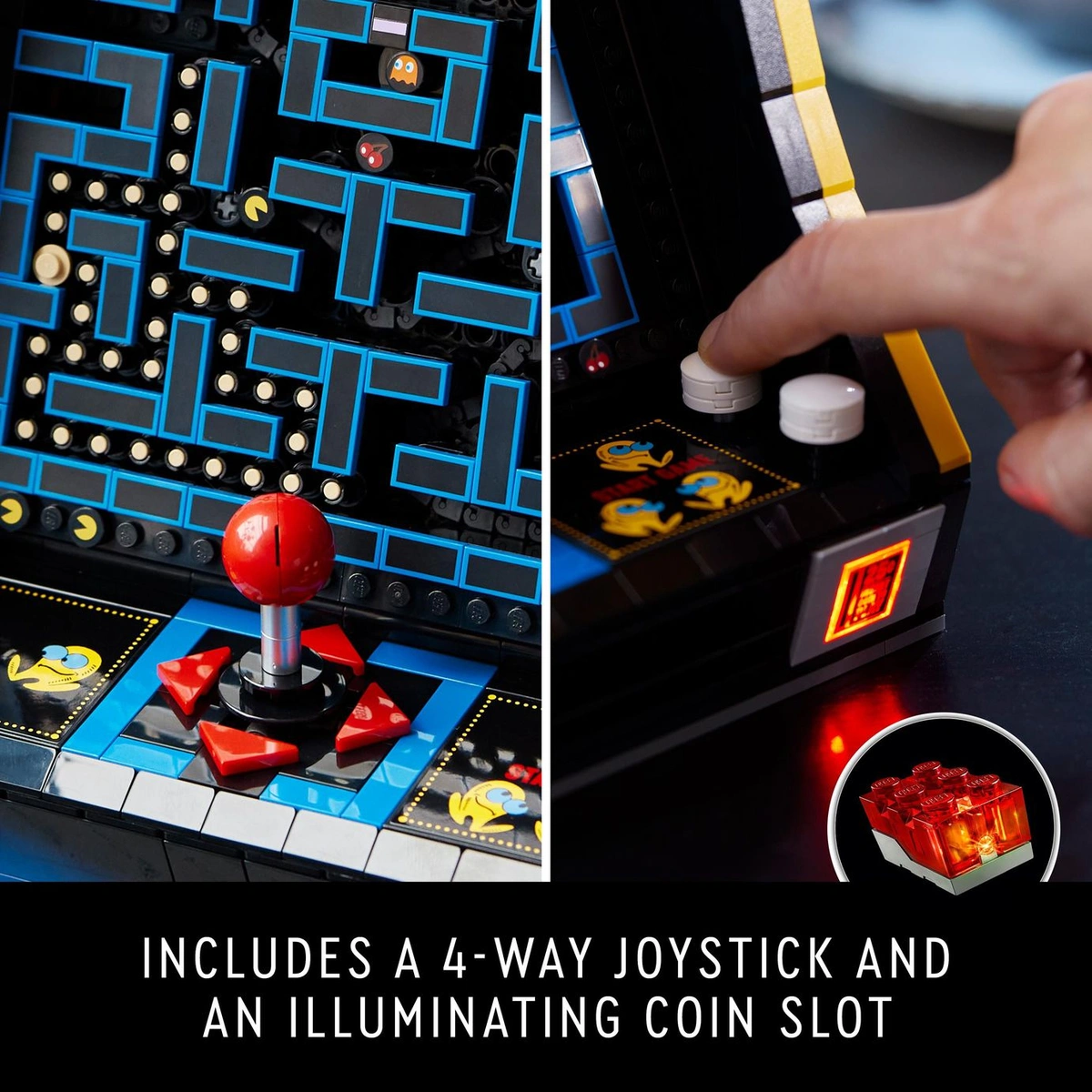 LEGO Icons PAC-MAN Arcade Mini Arcade Set for Adults 10323