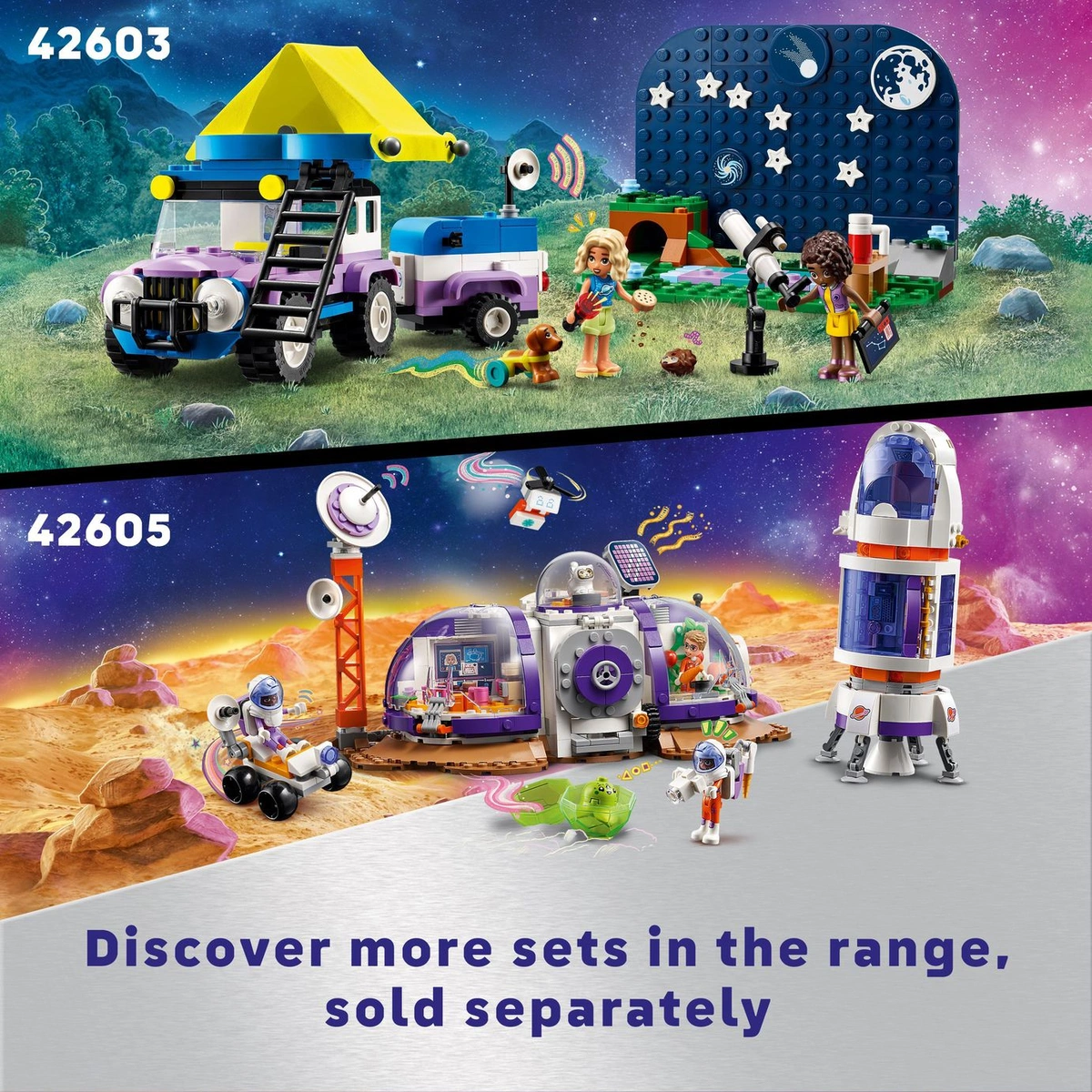 LEGO Friends Stargazing Camping Set with 4x4 Toy Car 42603