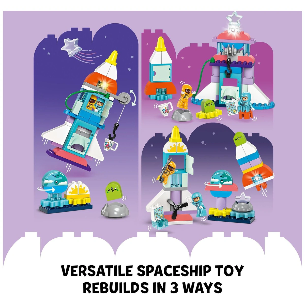 LEGO DUPLO 3in1 Space Shuttle Adventure Rocket Toy 10422