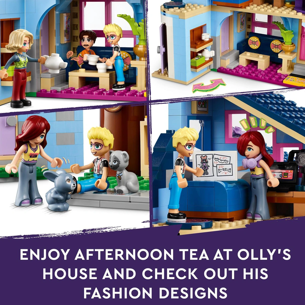 LEGO Friends Olly and Paisley's Family Houses Toy Set 42620