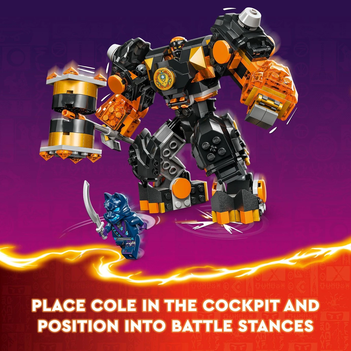 LEGO NINJAGO Cole's Elemental Earth Mech Action Figure 71806