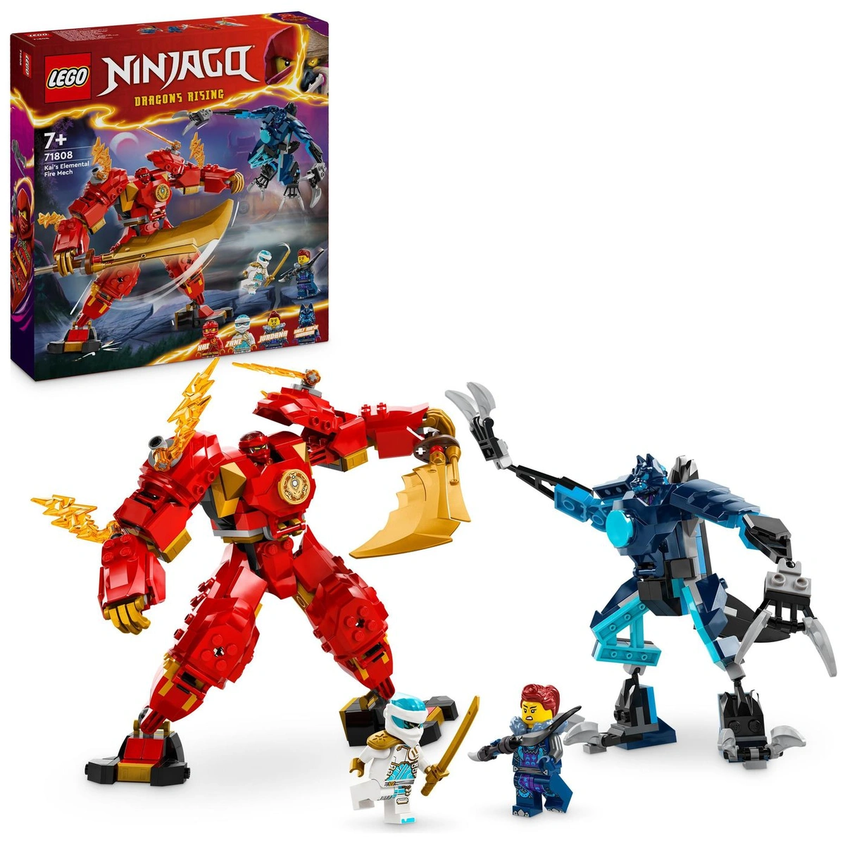 LEGO NINJAGO Kai's Elemental Fire Mech Ninja Toy Set 71808