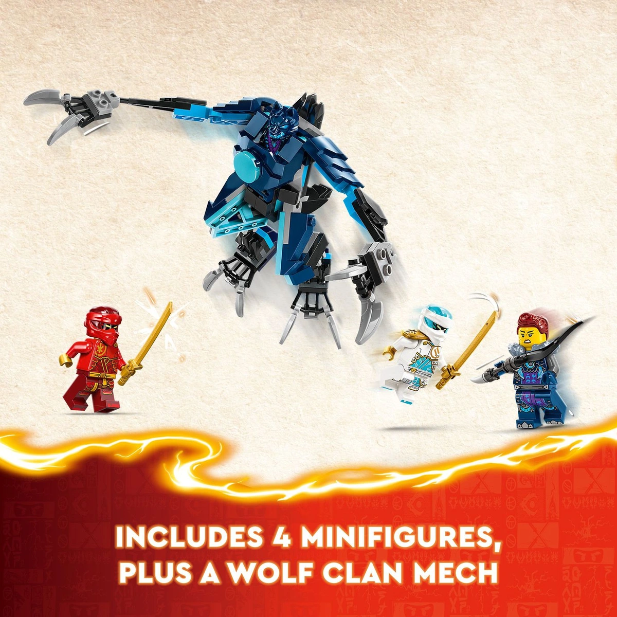 LEGO NINJAGO Kai's Elemental Fire Mech Ninja Toy Set 71808