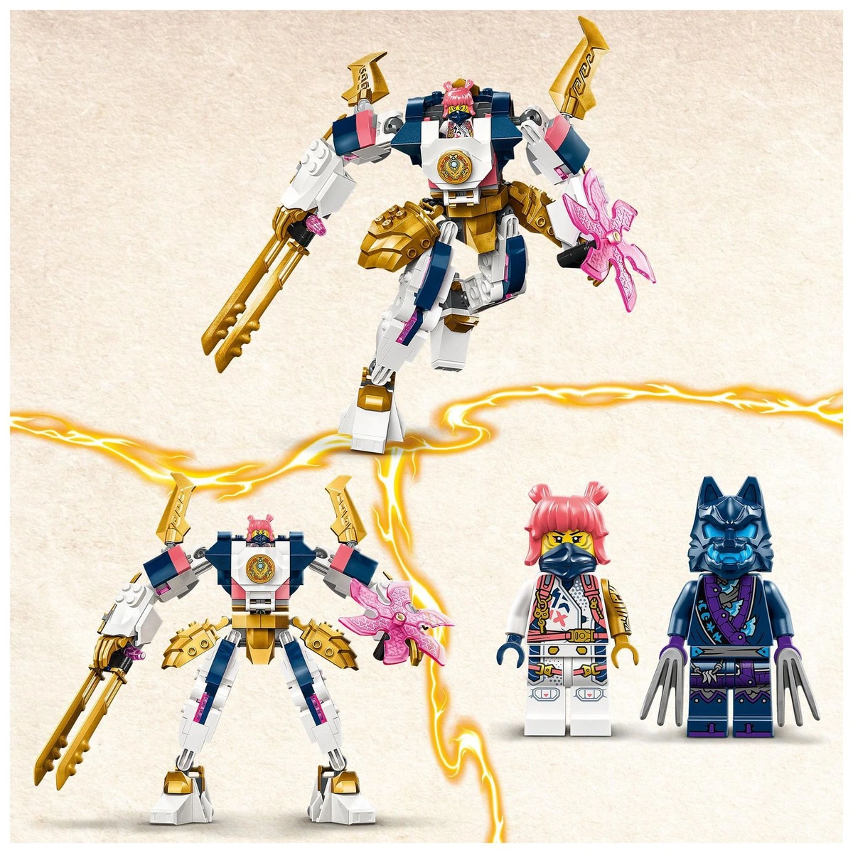 LEGO NINJAGO Sora's Elemental Tech Mech Action Figure 71807