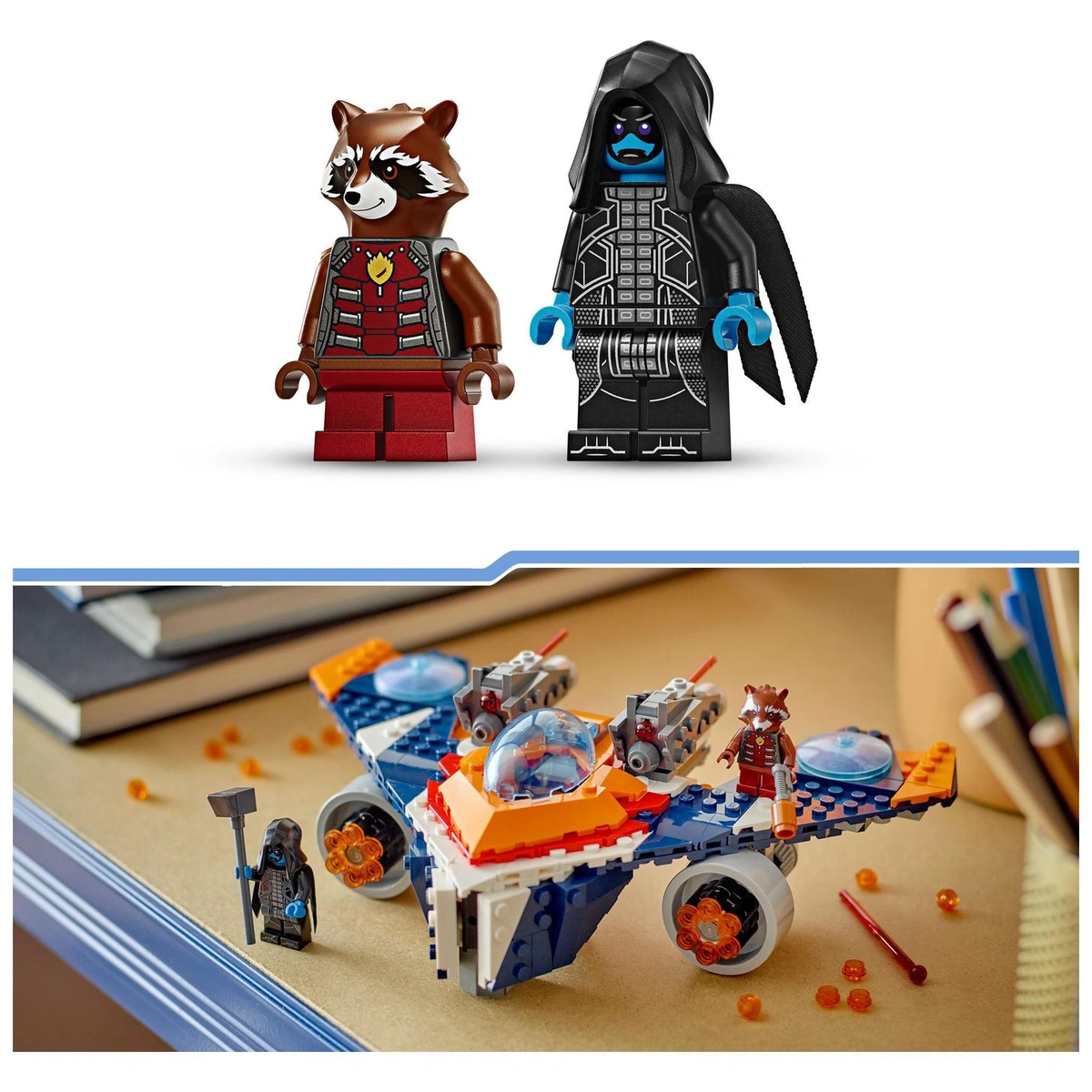 LEGO Marvel Rocket's Warbird vs Ronan Building Toy 76278