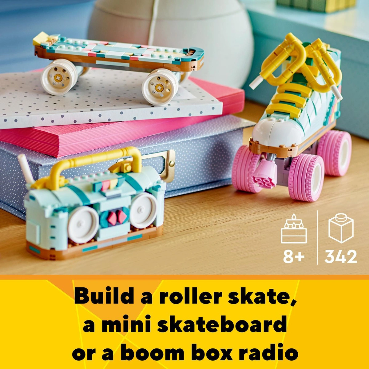 LEGO Creator 3in1 Retro Roller Skate & Toy Skateboard 31148