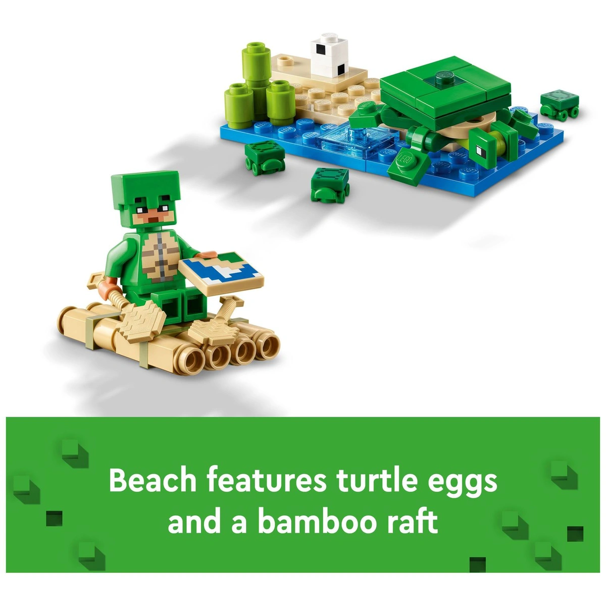 LEGO Minecraft The Turtle Beach House with Animal Toys 21254