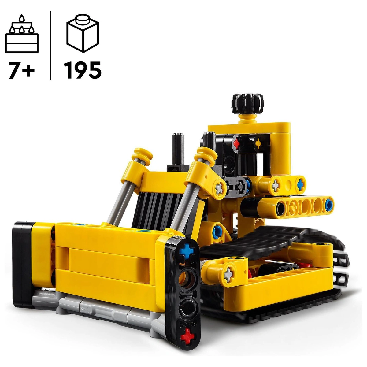 LEGO Technic Heavy-Duty Bulldozer Construction Toy 42163