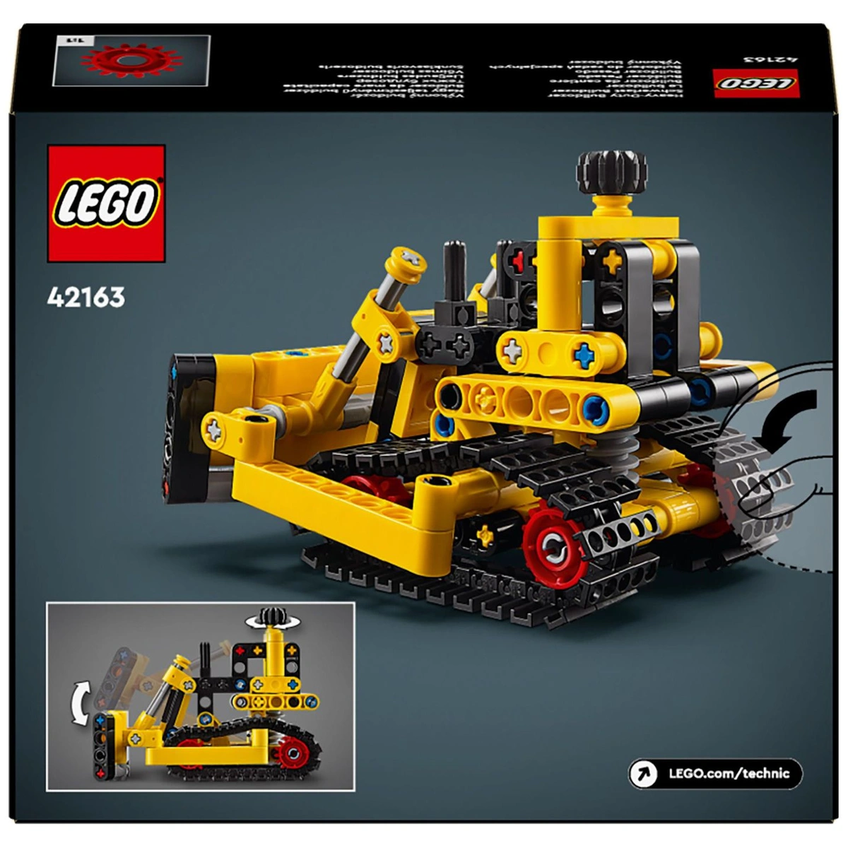 LEGO Technic Heavy-Duty Bulldozer Construction Toy 42163
