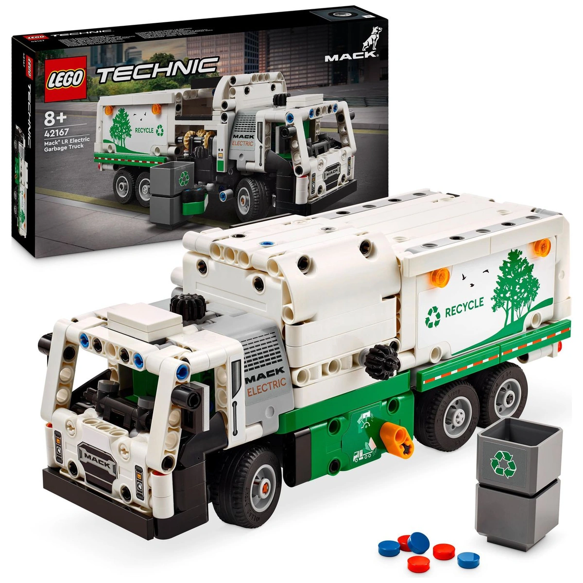 LEGO Technic Mack LR Electric Garbage Truck Toy 42167