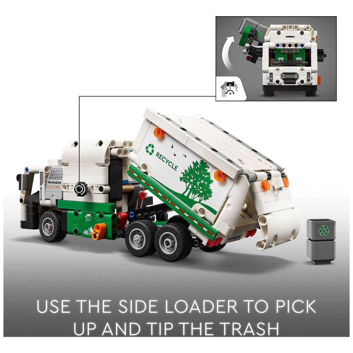 LEGO Technic Mack LR Electric Garbage Truck Toy 42167