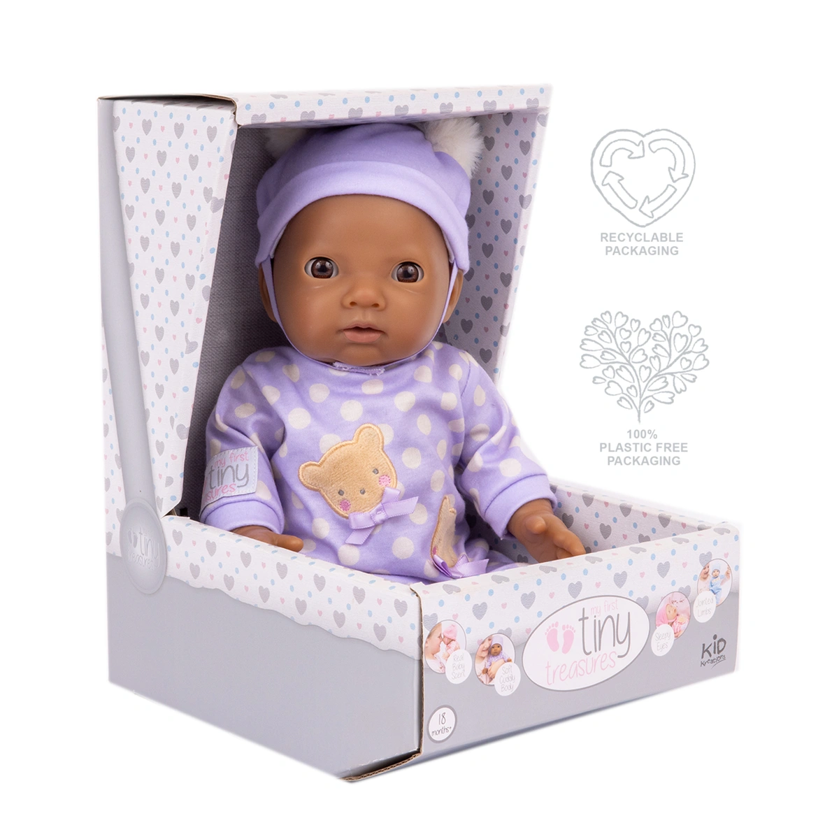 Tiny Treasures My First Lilac Baby Doll - 14inch/36cm