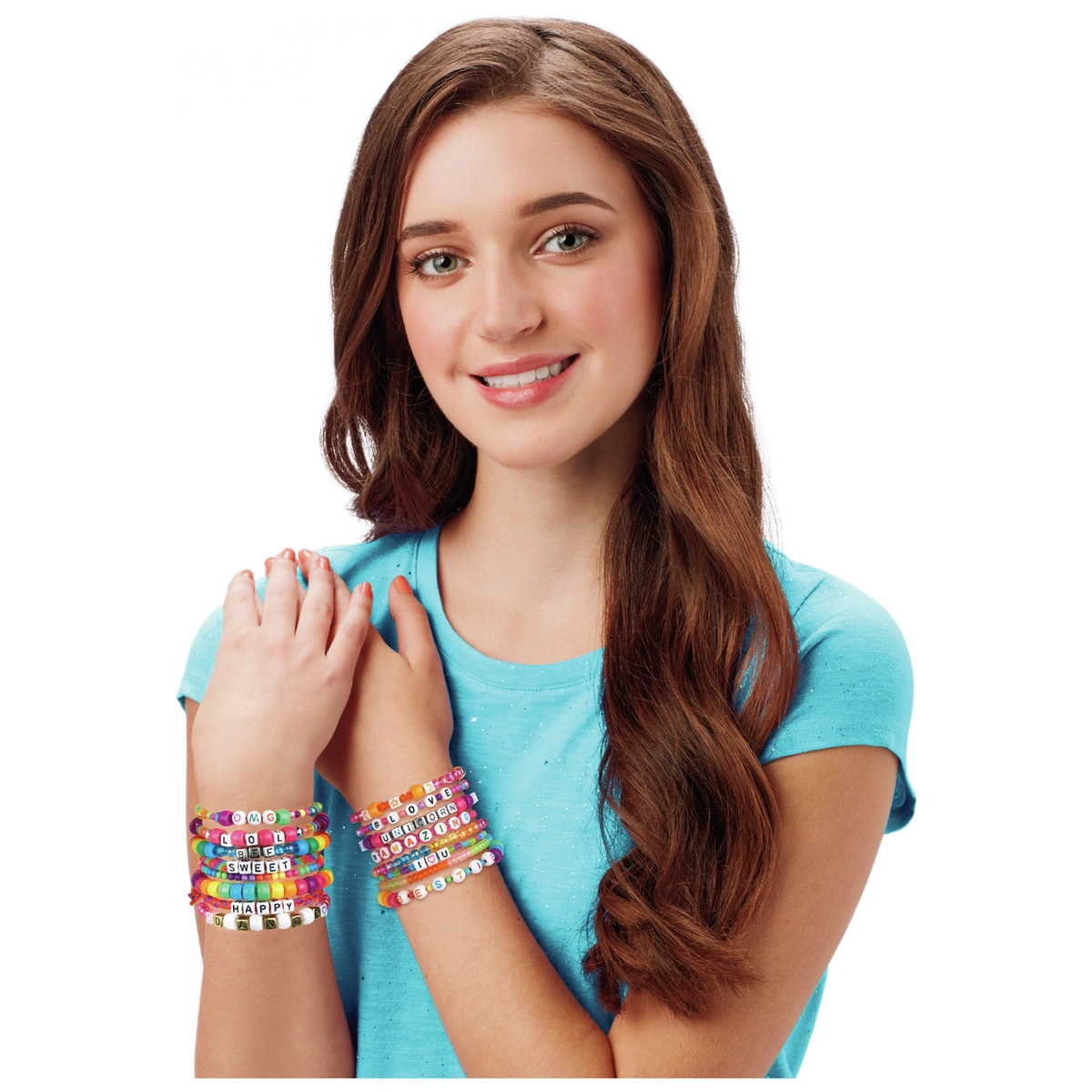 Shimmer N Sparkle ABC Fashion Bead Bracelet
