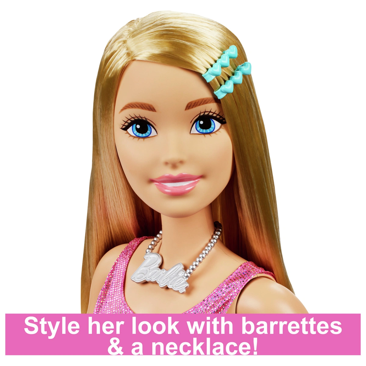 Large Barbie Doll with Blonde hair - 74cm