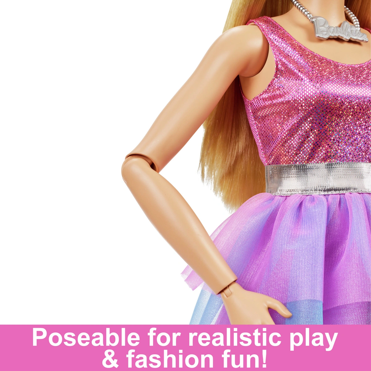 Large Barbie Doll with Blonde hair - 74cm