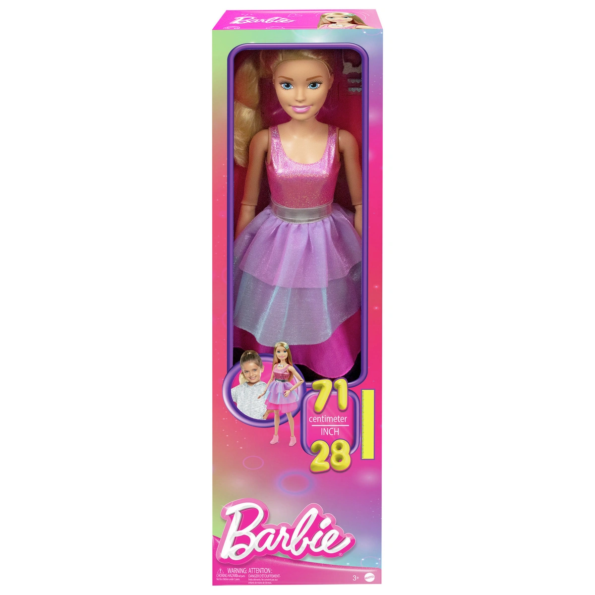 Large Barbie Doll with Blonde hair - 74cm