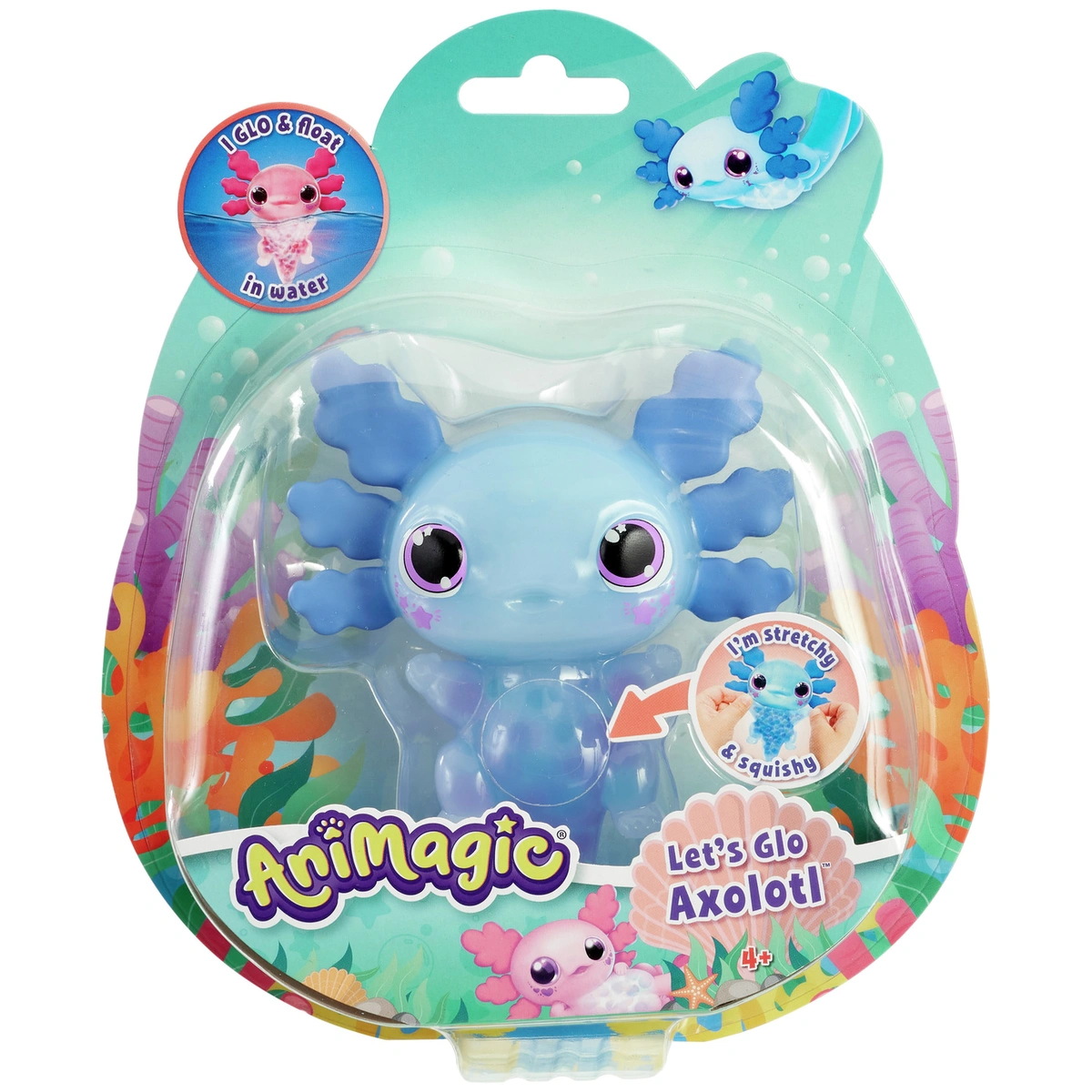 Animagic Axolotl Blue